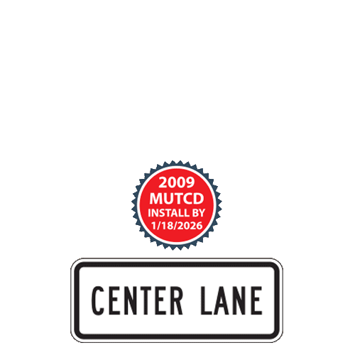 Center Lane Plaques